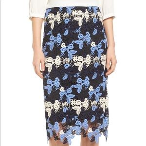 Emerson Rose Lace pencil Skirt
